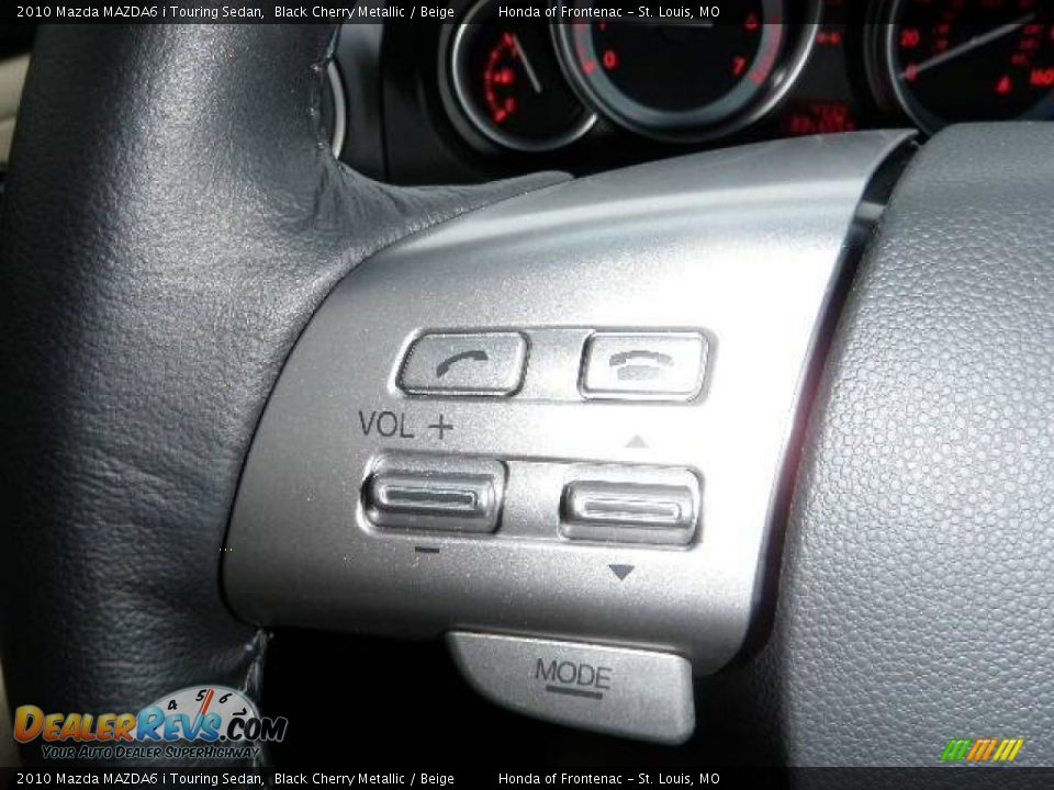 2010 Mazda MAZDA6 i Touring Sedan Black Cherry Metallic / Beige Photo #23