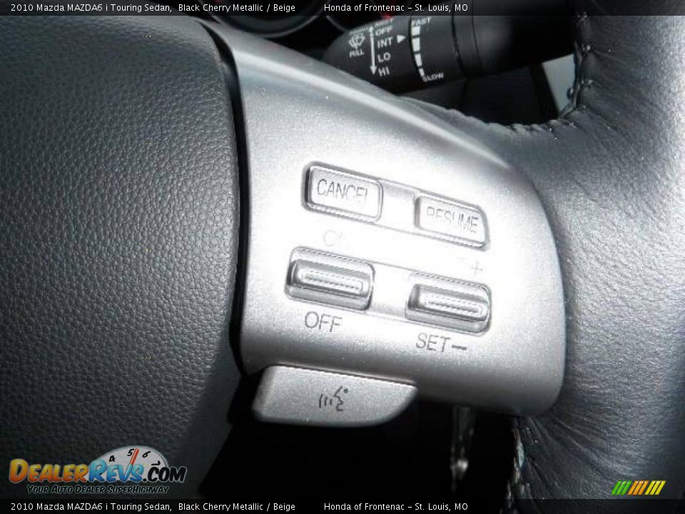 2010 Mazda MAZDA6 i Touring Sedan Black Cherry Metallic / Beige Photo #24