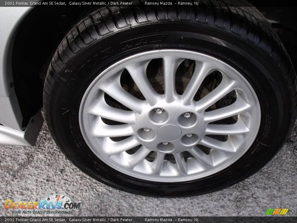 2001 Pontiac Grand Am SE Sedan Galaxy Silver Metallic / Dark Pewter Photo #19