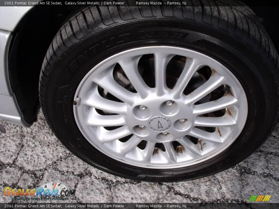 2001 Pontiac Grand Am SE Sedan Galaxy Silver Metallic / Dark Pewter Photo #20