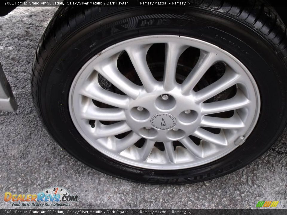 2001 Pontiac Grand Am SE Sedan Galaxy Silver Metallic / Dark Pewter Photo #22