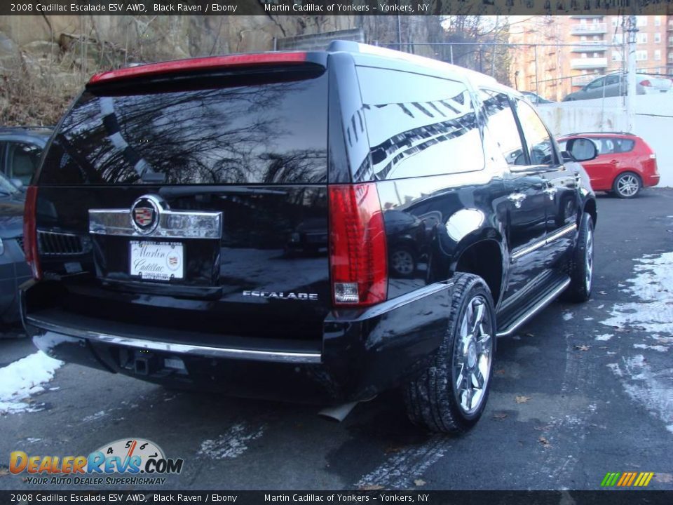 2008 Cadillac Escalade ESV AWD Black Raven / Ebony Photo #4