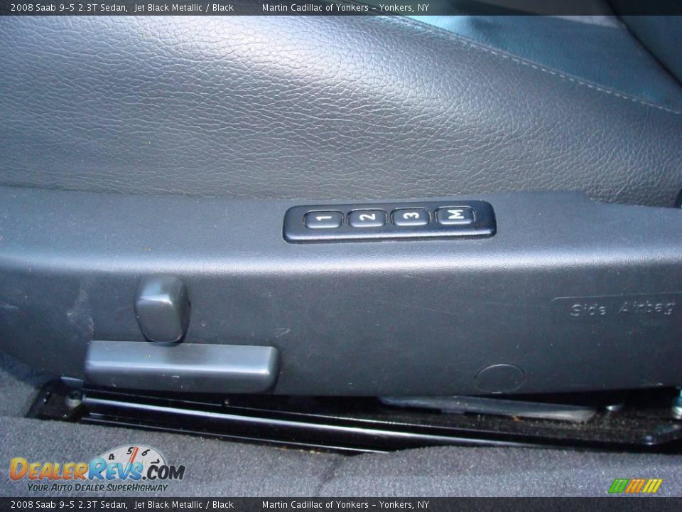 2008 Saab 9-5 2.3T Sedan Jet Black Metallic / Black Photo #13