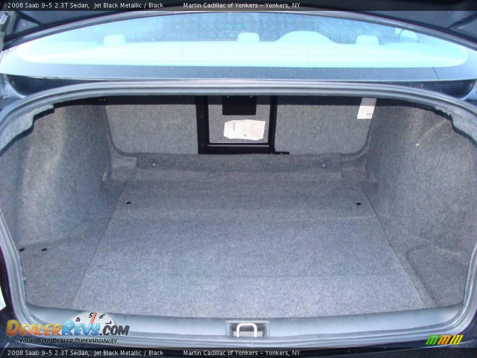 2008 Saab 9-5 2.3T Sedan Jet Black Metallic / Black Photo #27
