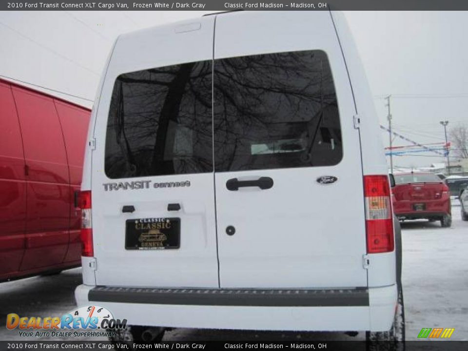 2010 Ford Transit Connect XLT Cargo Van Frozen White / Dark Gray Photo #4