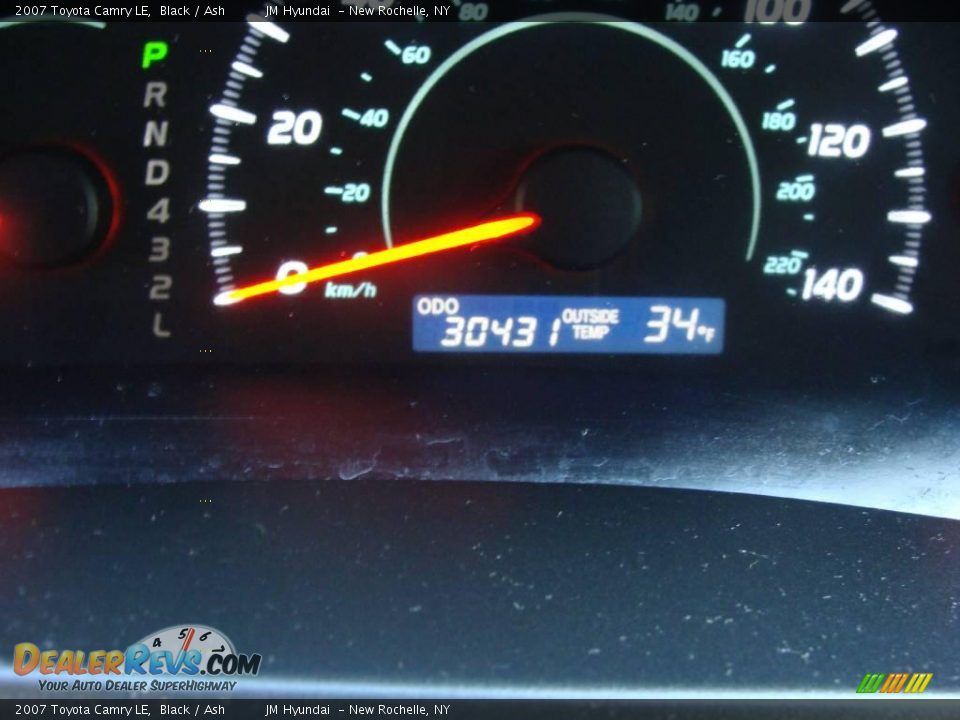 2007 Toyota Camry LE Black / Ash Photo #21