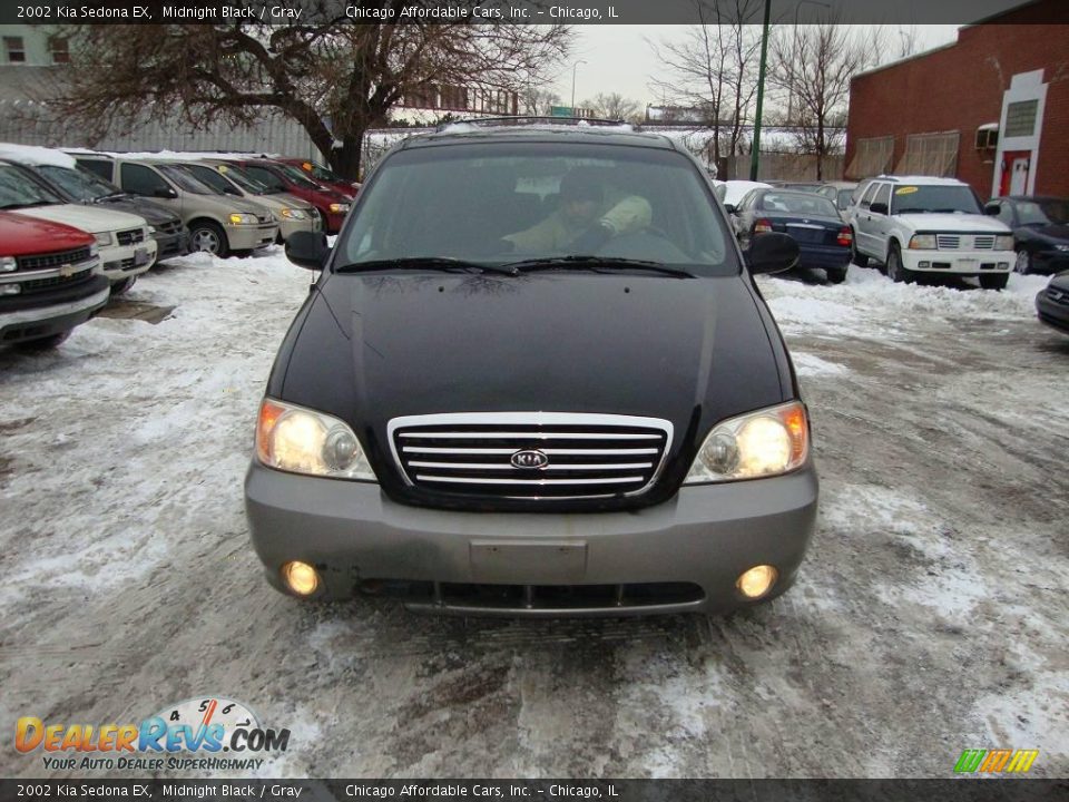 2002 Kia Sedona EX Midnight Black / Gray Photo #1
