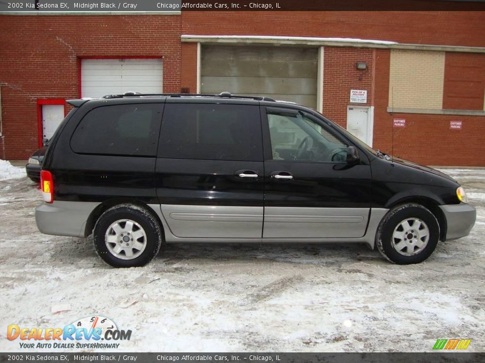 2002 Kia Sedona EX Midnight Black / Gray Photo #8
