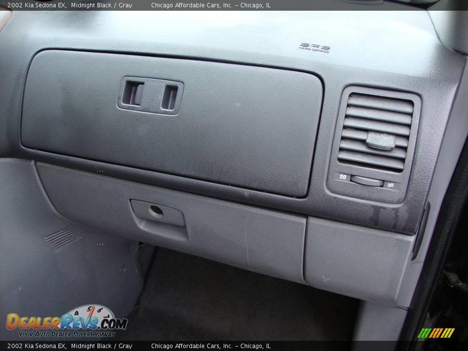 2002 Kia Sedona EX Midnight Black / Gray Photo #11