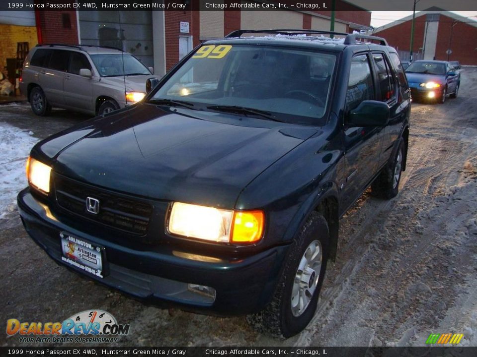 1999 Honda Passport EX 4WD Huntsman Green Mica / Gray Photo #1