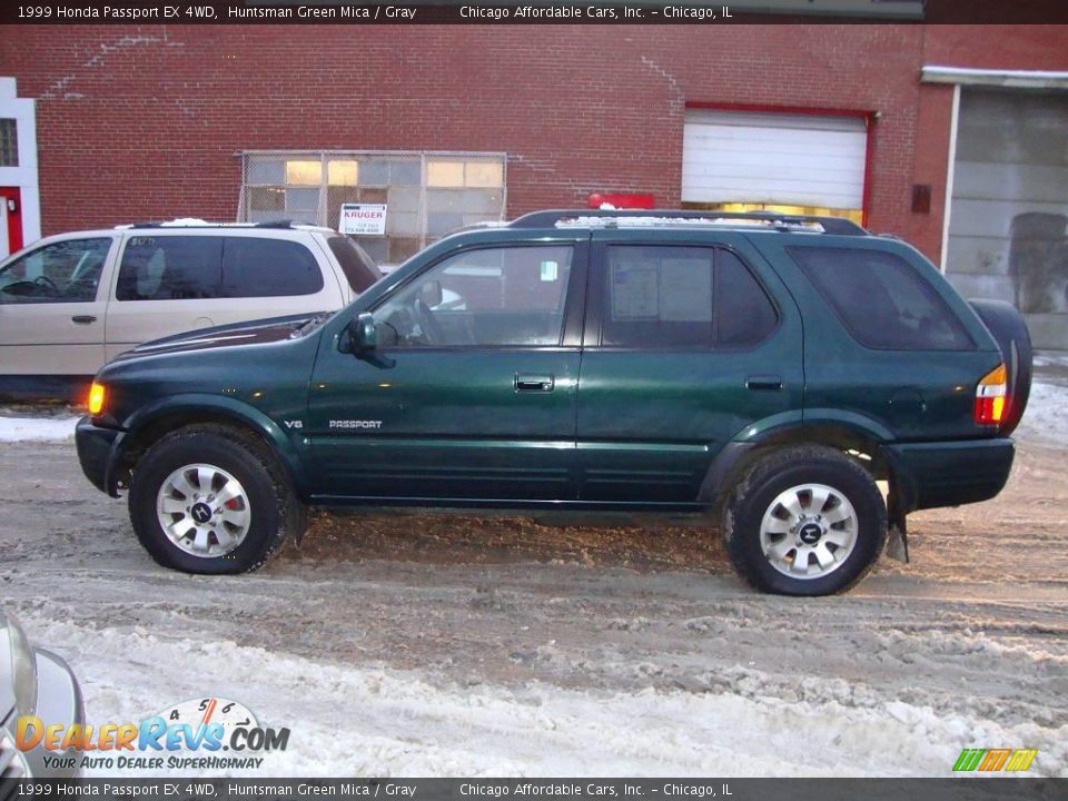 1999 Honda Passport EX 4WD Huntsman Green Mica / Gray Photo #4