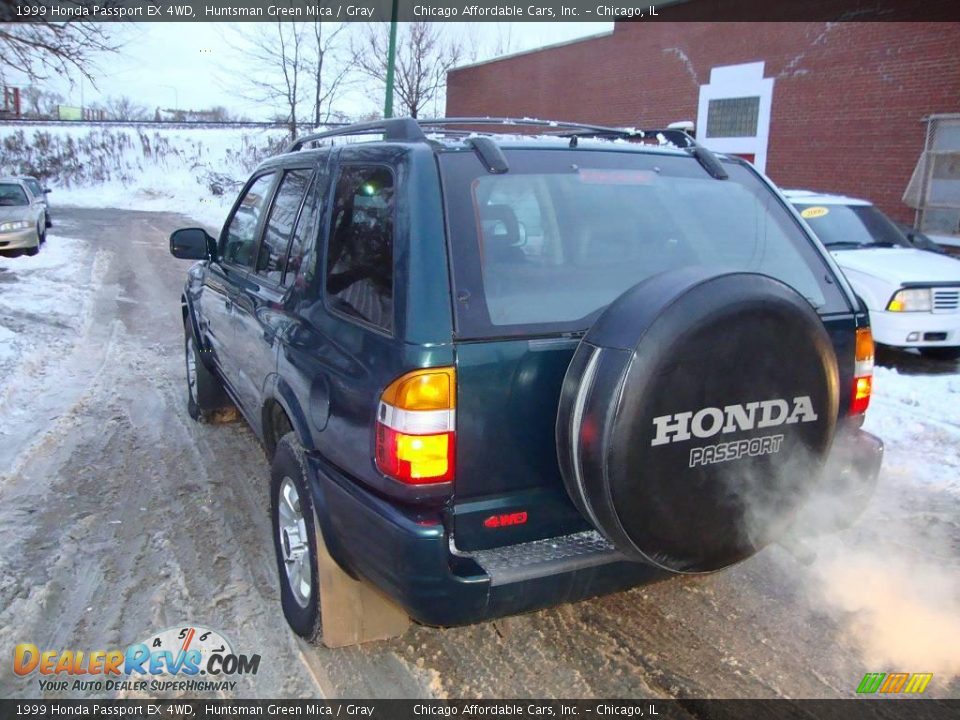 1999 Honda Passport EX 4WD Huntsman Green Mica / Gray Photo #5