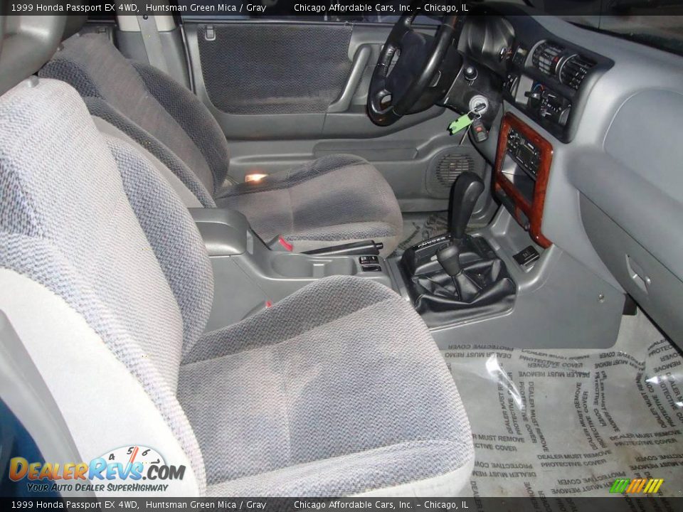 1999 Honda Passport EX 4WD Huntsman Green Mica / Gray Photo #9