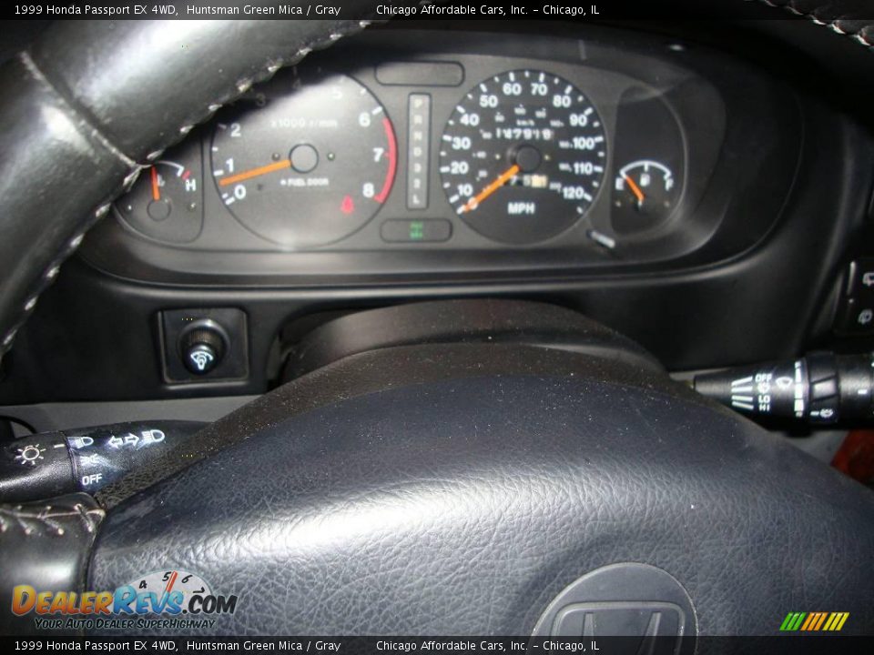 1999 Honda Passport EX 4WD Huntsman Green Mica / Gray Photo #12