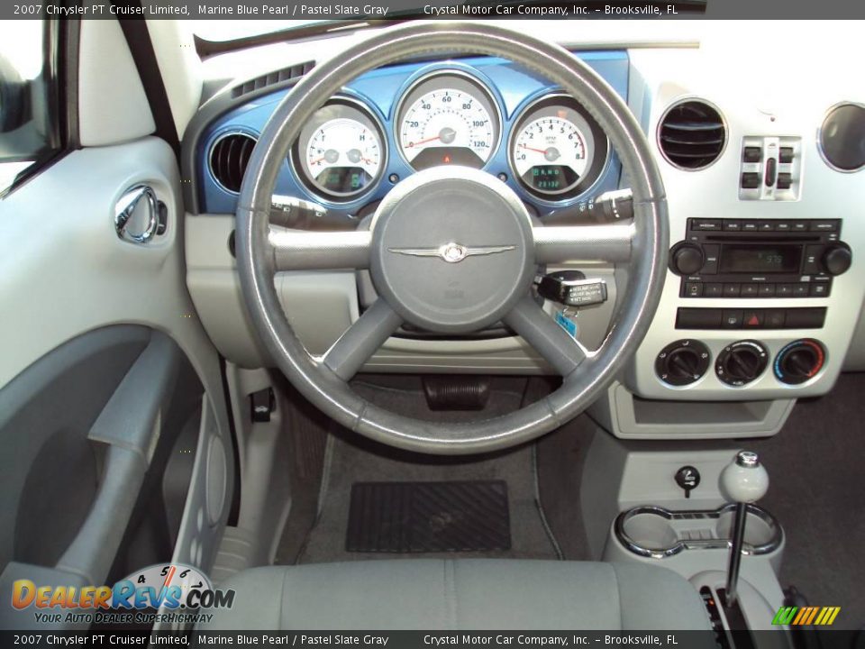 2007 Chrysler PT Cruiser Limited Marine Blue Pearl / Pastel Slate Gray Photo #6