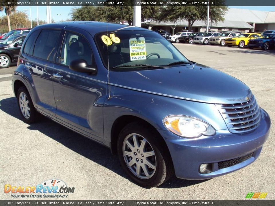 2007 Chrysler PT Cruiser Limited Marine Blue Pearl / Pastel Slate Gray Photo #11