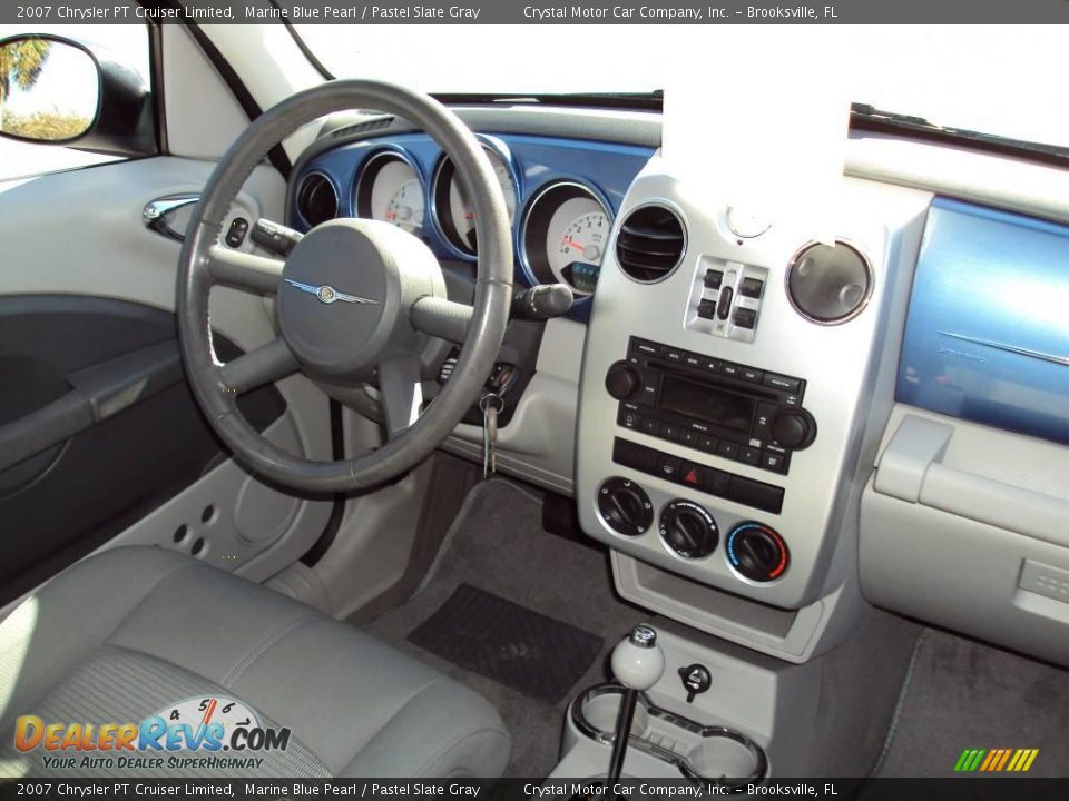 2007 Chrysler PT Cruiser Limited Marine Blue Pearl / Pastel Slate Gray Photo #12