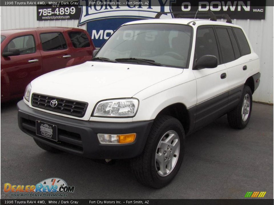 1998 Toyota RAV4 4WD White / Dark Gray Photo #1