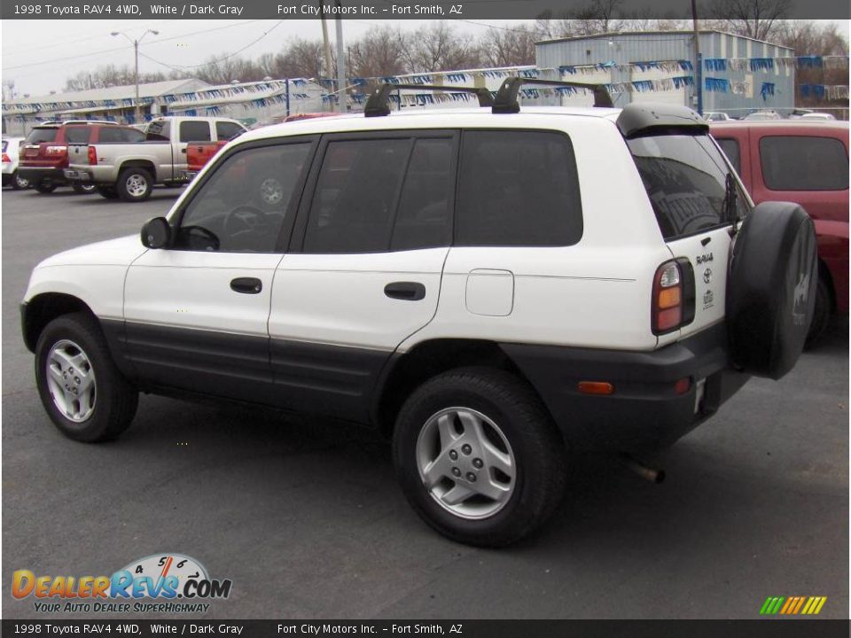 1998 Toyota RAV4 4WD White / Dark Gray Photo #2