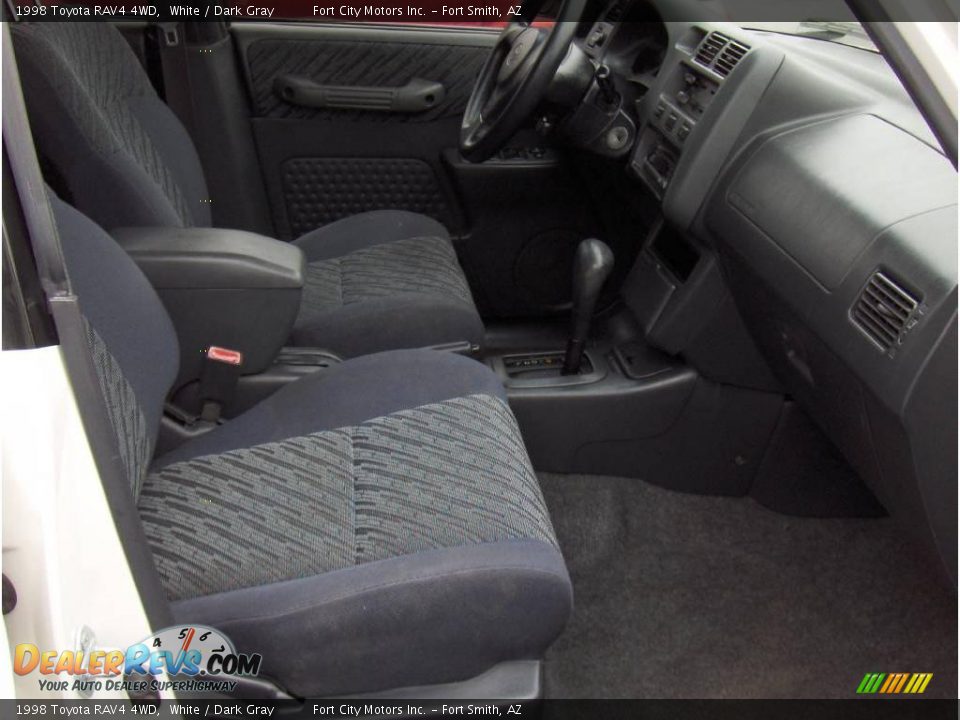 1998 Toyota RAV4 4WD White / Dark Gray Photo #6