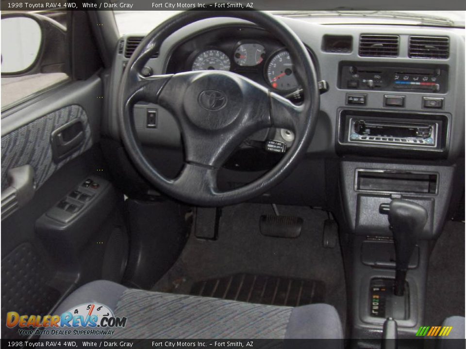1998 Toyota RAV4 4WD White / Dark Gray Photo #8
