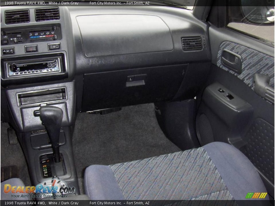 1998 Toyota RAV4 4WD White / Dark Gray Photo #9