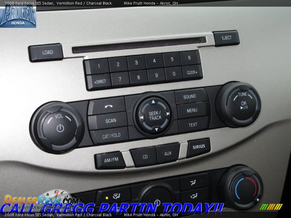 2008 Ford Focus SES Sedan Vermillion Red / Charcoal Black Photo #21