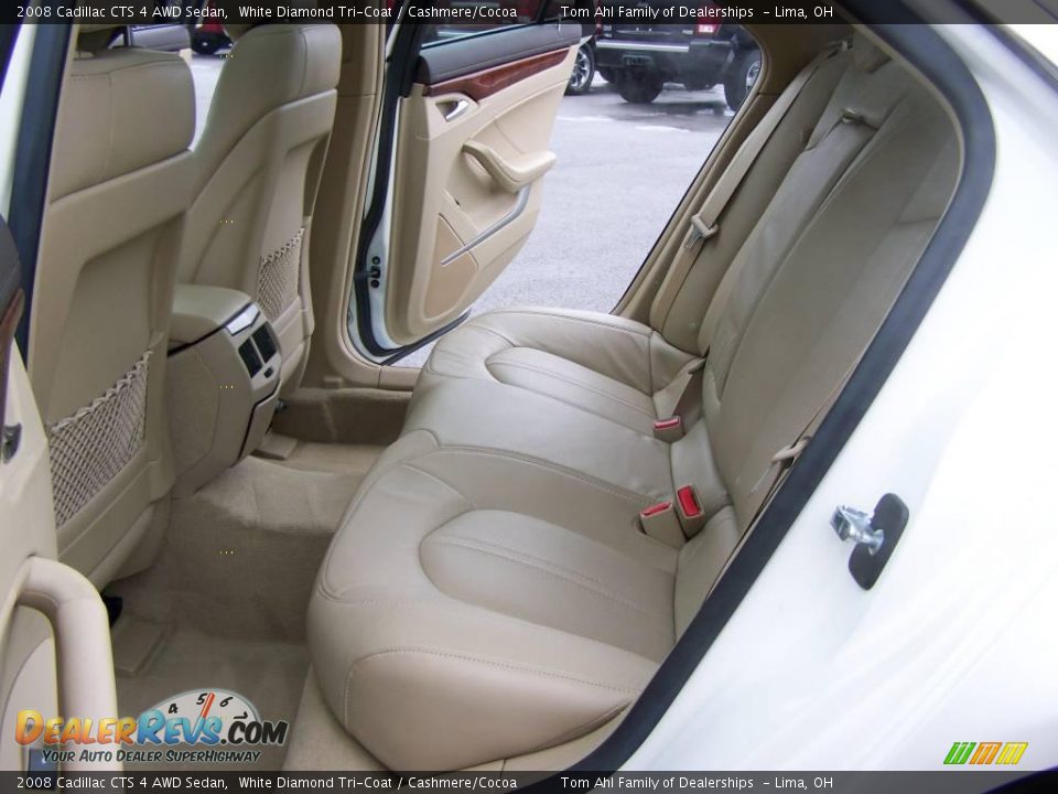 2008 Cadillac CTS 4 AWD Sedan White Diamond Tri-Coat / Cashmere/Cocoa Photo #15