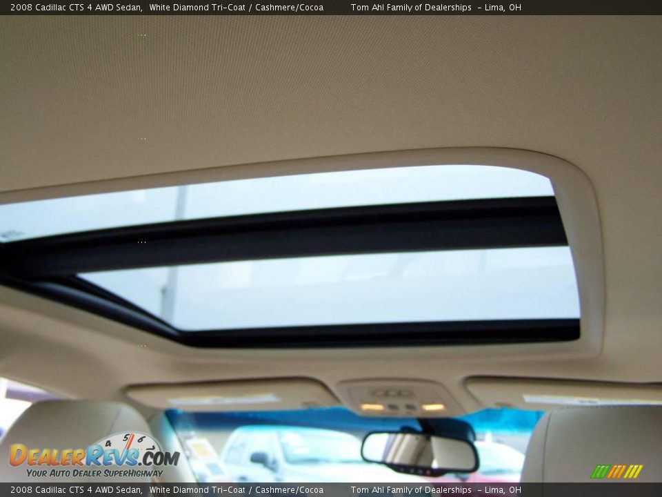 2008 Cadillac CTS 4 AWD Sedan White Diamond Tri-Coat / Cashmere/Cocoa Photo #19
