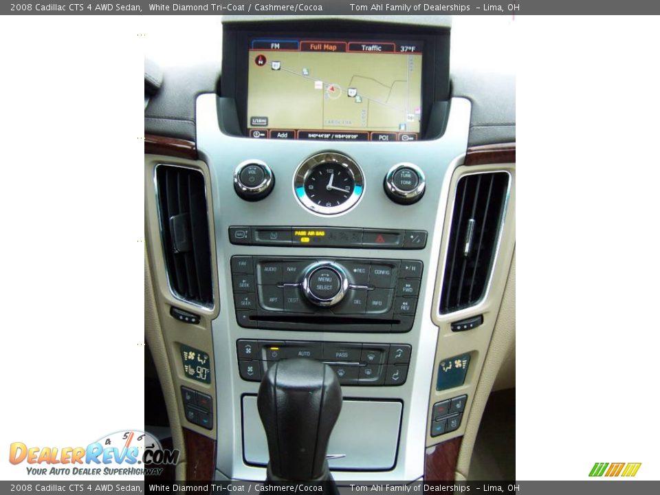 2008 Cadillac CTS 4 AWD Sedan White Diamond Tri-Coat / Cashmere/Cocoa Photo #25