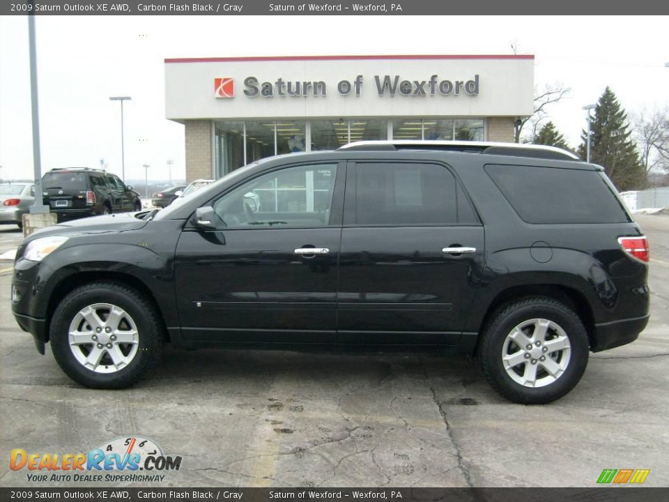2009 Saturn Outlook XE AWD Carbon Flash Black / Gray Photo #1