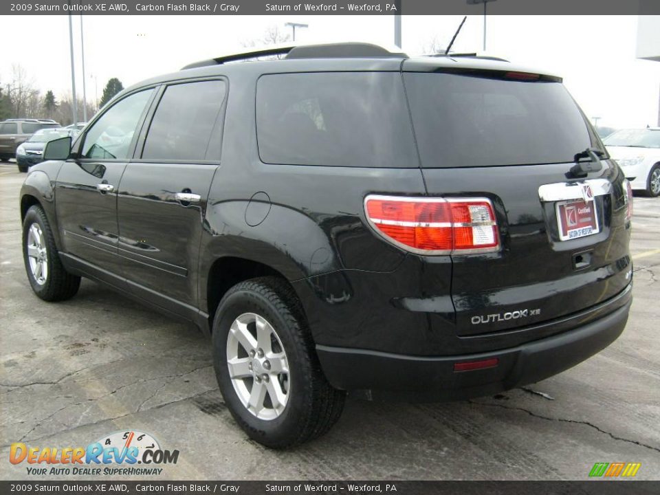 2009 Saturn Outlook XE AWD Carbon Flash Black / Gray Photo #2