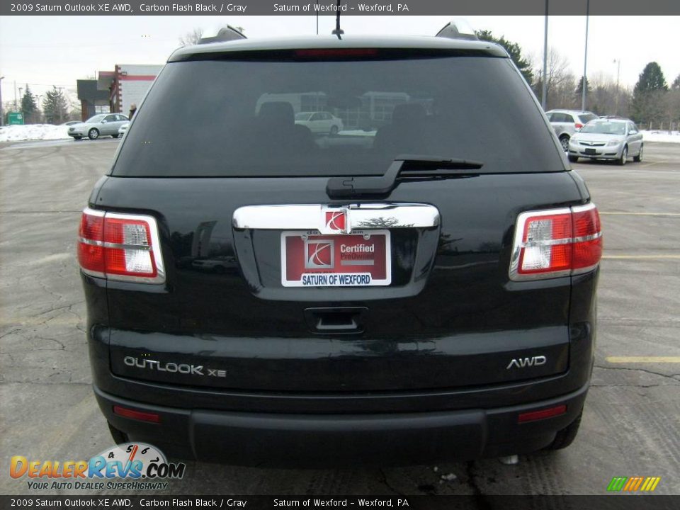 2009 Saturn Outlook XE AWD Carbon Flash Black / Gray Photo #3