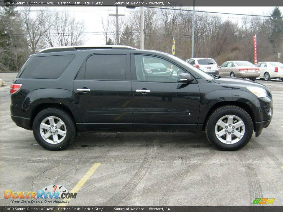 2009 Saturn Outlook XE AWD Carbon Flash Black / Gray Photo #5