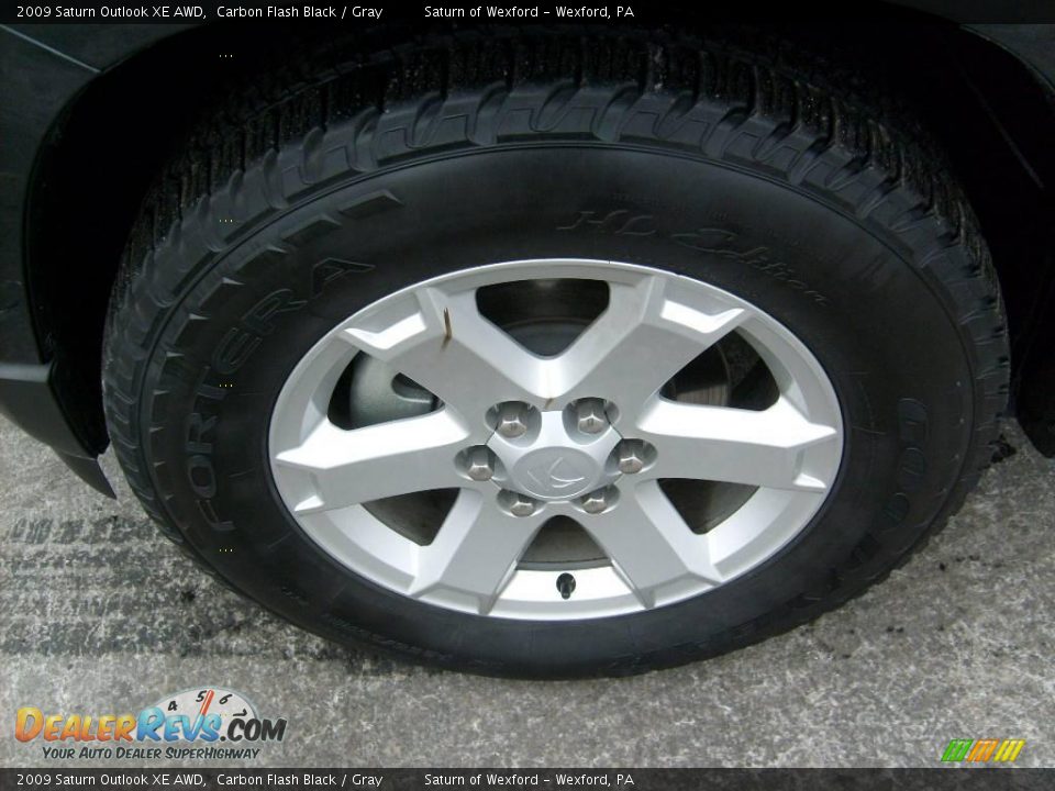 2009 Saturn Outlook XE AWD Carbon Flash Black / Gray Photo #9