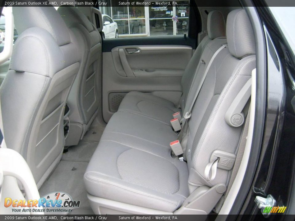 2009 Saturn Outlook XE AWD Carbon Flash Black / Gray Photo #13
