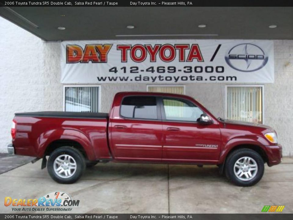 2006 Toyota Tundra SR5 Double Cab Salsa Red Pearl / Taupe Photo #1