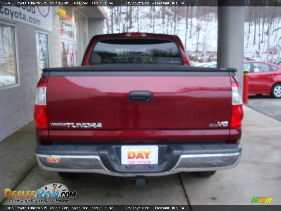 2006 Toyota Tundra SR5 Double Cab Salsa Red Pearl / Taupe Photo #3