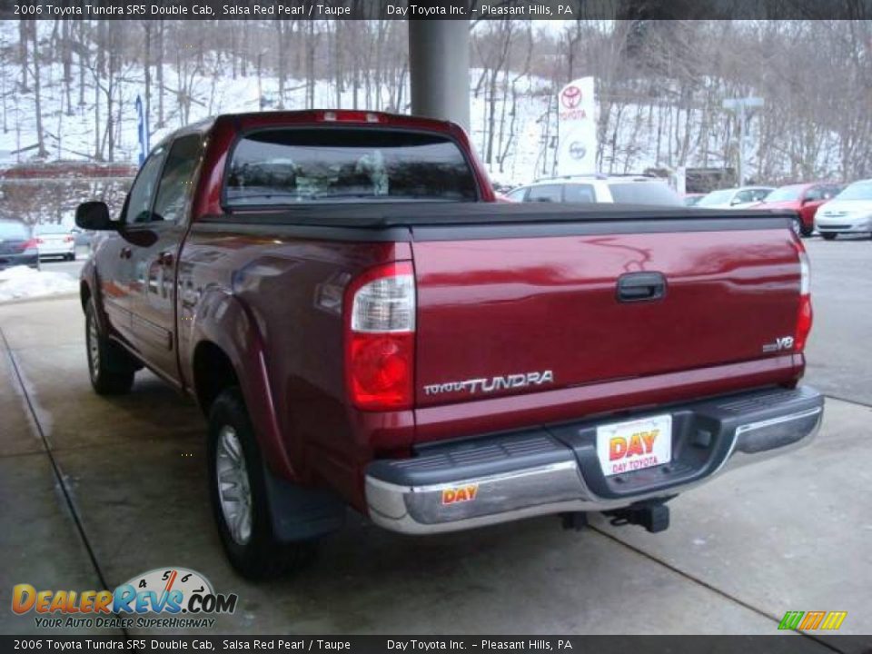 2006 Toyota Tundra SR5 Double Cab Salsa Red Pearl / Taupe Photo #4
