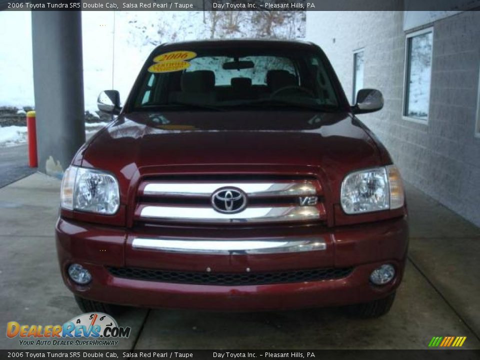 2006 Toyota Tundra SR5 Double Cab Salsa Red Pearl / Taupe Photo #6