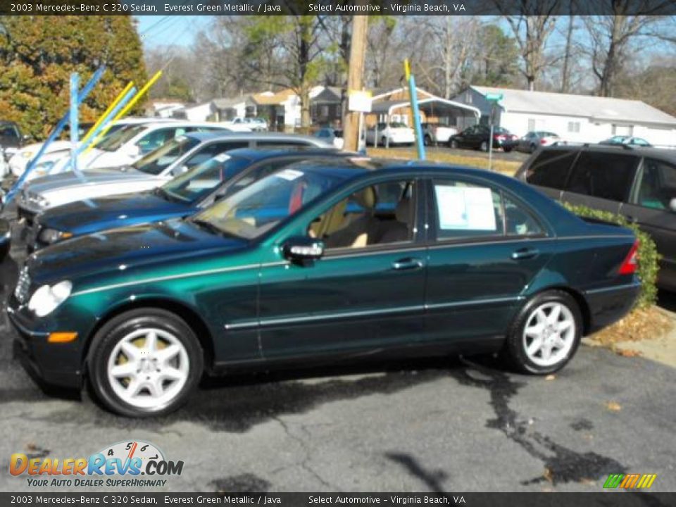 2003 Mercedes-Benz C 320 Sedan Everest Green Metallic / Java Photo #2