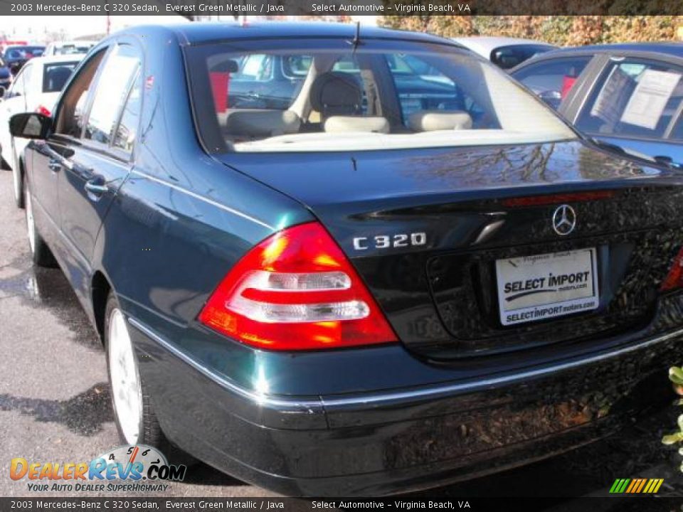 2003 Mercedes-Benz C 320 Sedan Everest Green Metallic / Java Photo #5