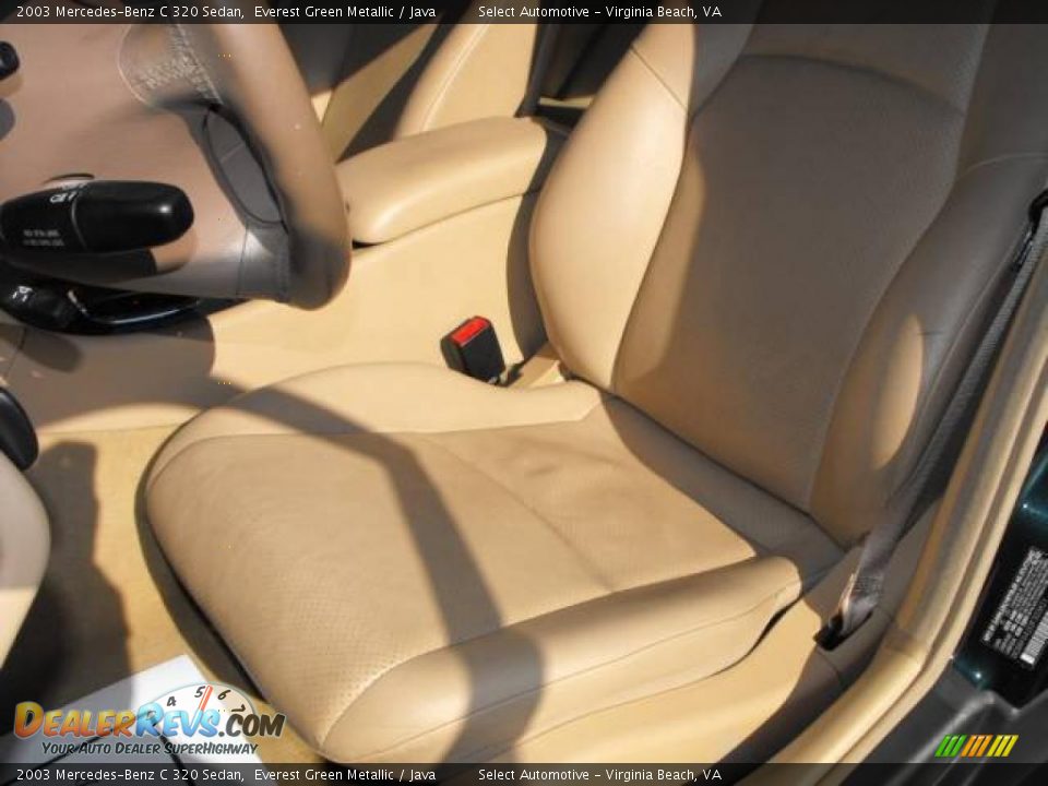 2003 Mercedes-Benz C 320 Sedan Everest Green Metallic / Java Photo #12