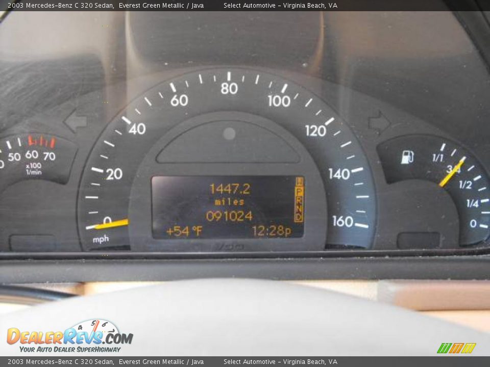 2003 Mercedes-Benz C 320 Sedan Everest Green Metallic / Java Photo #15
