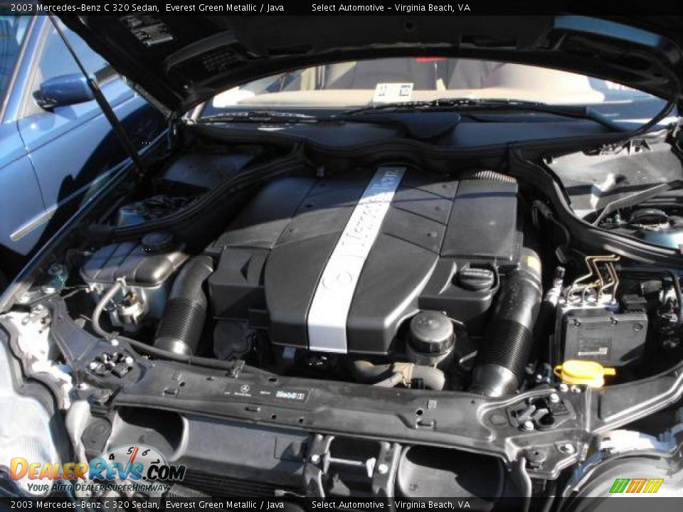 2003 Mercedes-Benz C 320 Sedan Everest Green Metallic / Java Photo #21