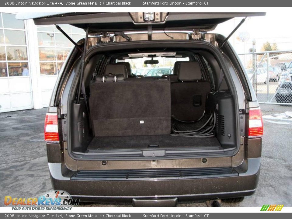 2008 Lincoln Navigator Elite 4x4 Stone Green Metallic / Charcoal Black Photo #7