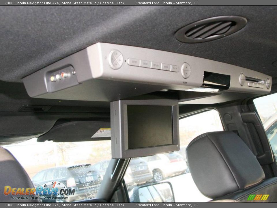2008 Lincoln Navigator Elite 4x4 Stone Green Metallic / Charcoal Black Photo #17