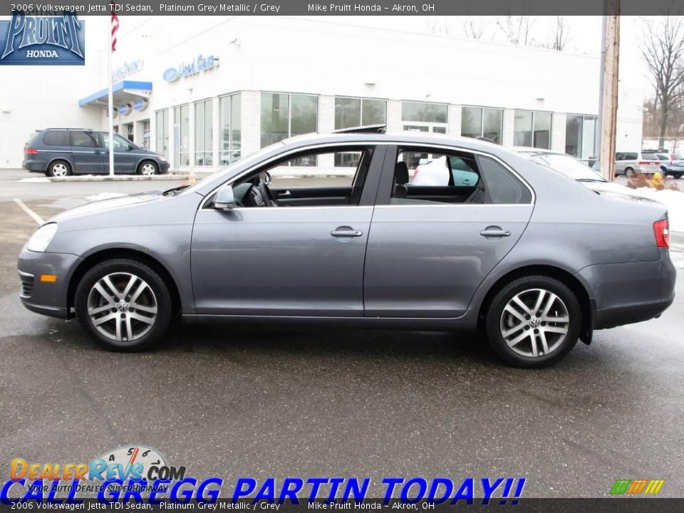 2006 Volkswagen Jetta TDI Sedan Platinum Grey Metallic / Grey Photo #1