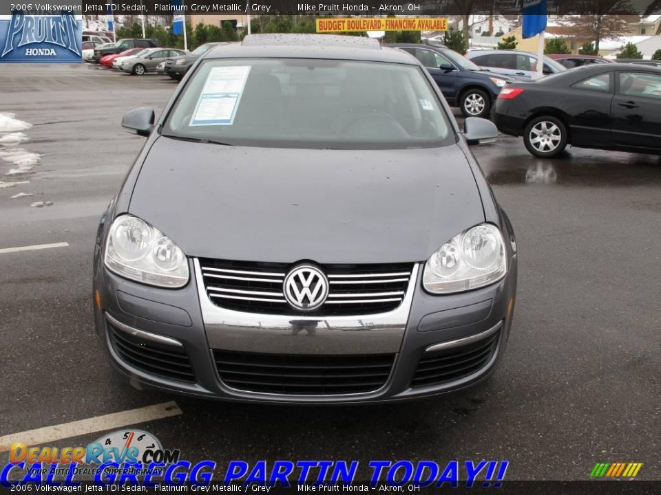 2006 Volkswagen Jetta TDI Sedan Platinum Grey Metallic / Grey Photo #4