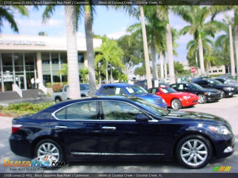 2008 Lexus LS 460 Black Sapphire Blue Pearl / Cashmere Photo #2